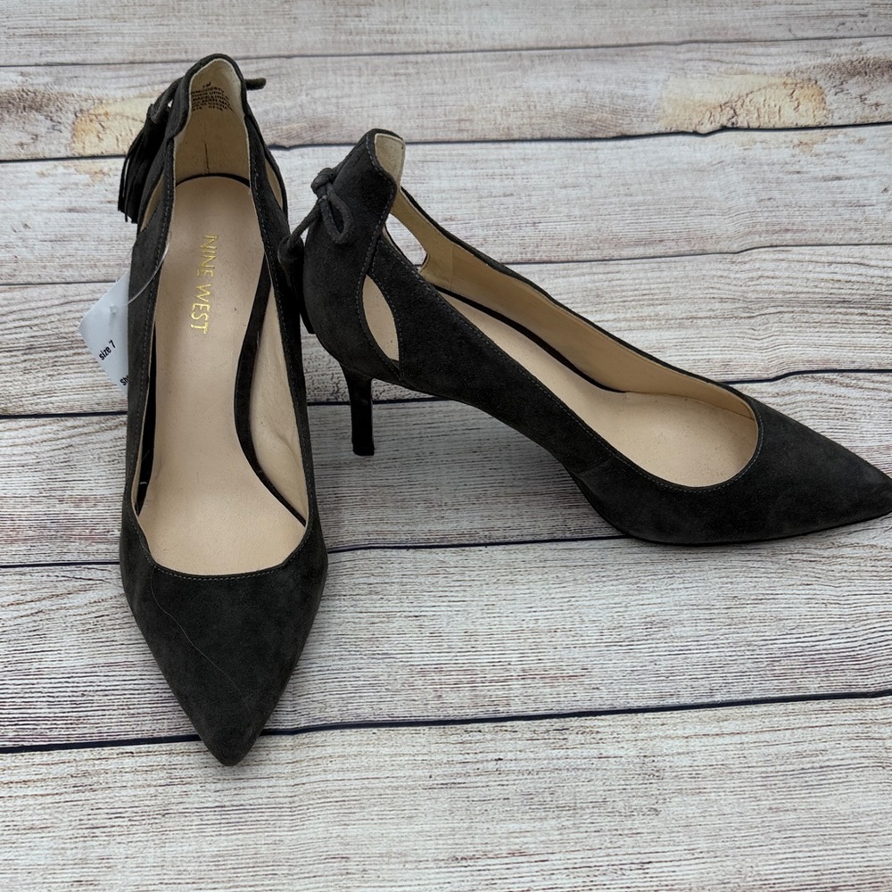 Nine West Dark Suede Heels